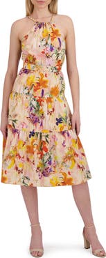 Laundry by Shelli Segal Beaded Halter Sundress