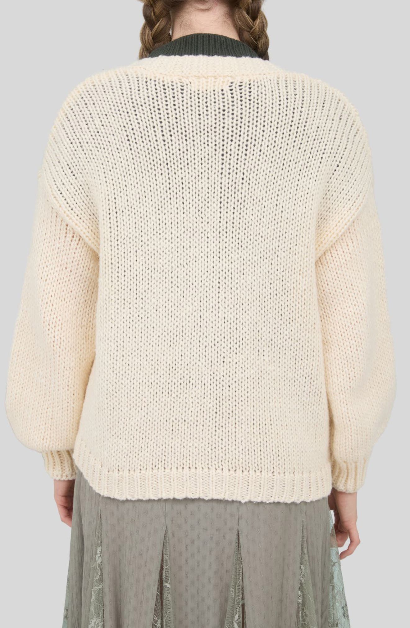 Floral Embroidered Cardigan - image 2