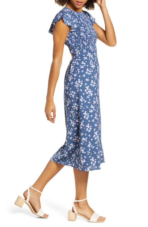 Ali & Jay Casa Del Mar Smocked Floral Midi Dress