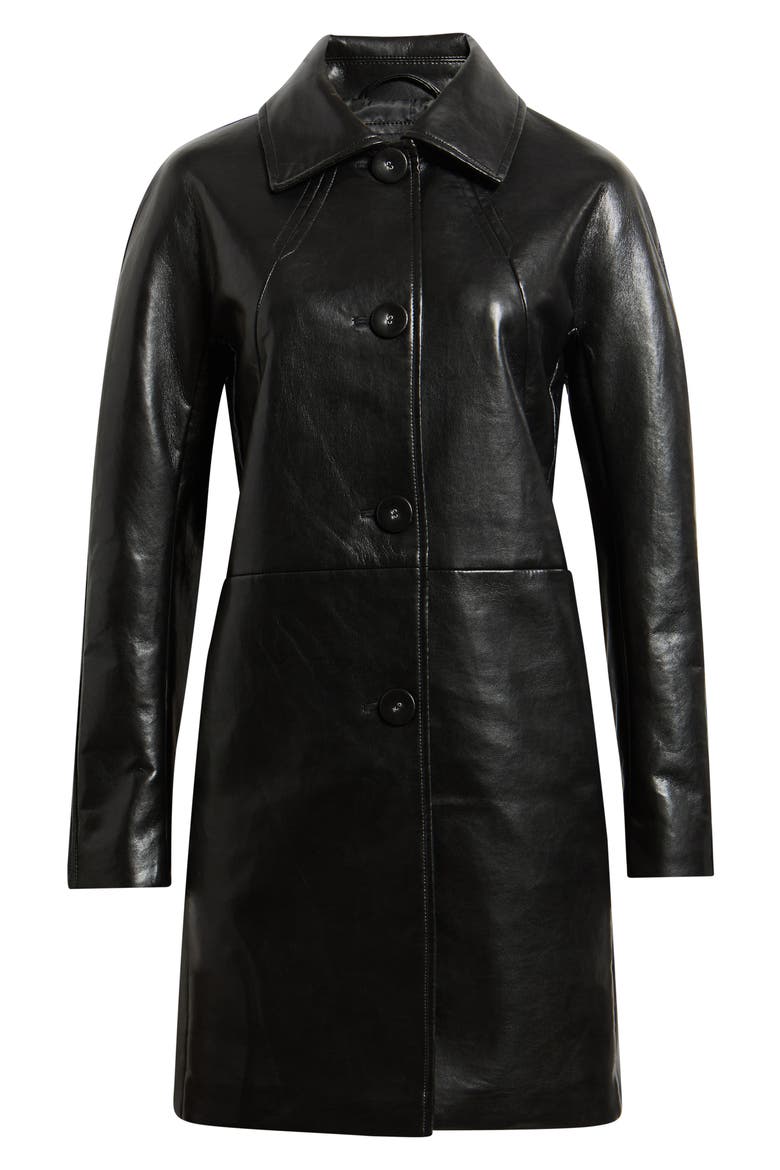 Recycled Leather Jacket, Alternate, color, BLACK