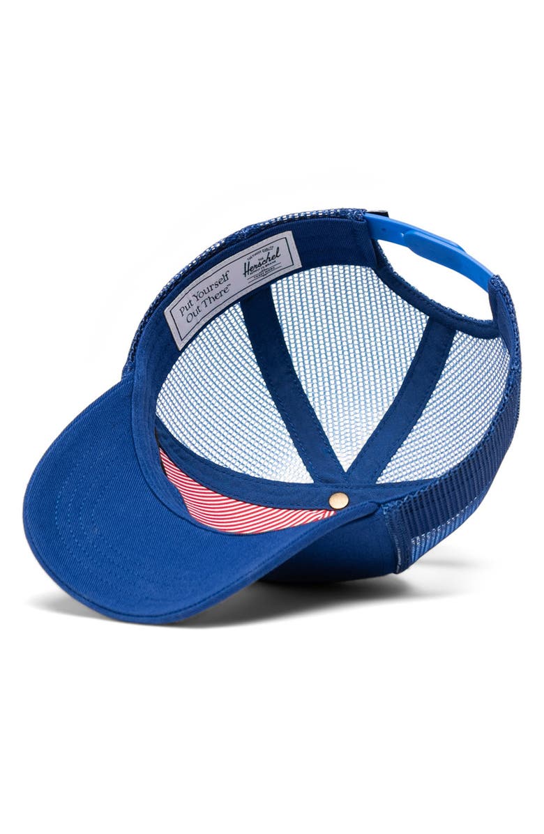 Herschel Supply Co. Whaler Mesh Trucker Hat, Alternate, color, Sodalite Blue