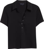 Veronica Beard Kearney Stretch Cotton Polo