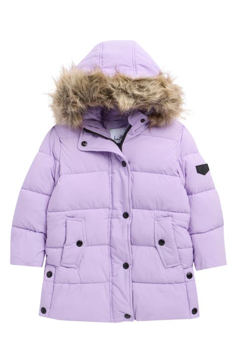 Kids' Expedition Parka with Faux Fur Trim