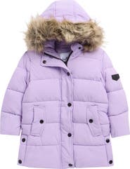 Sam Edelman Kids' Expedition Parka with Faux Fur Trim