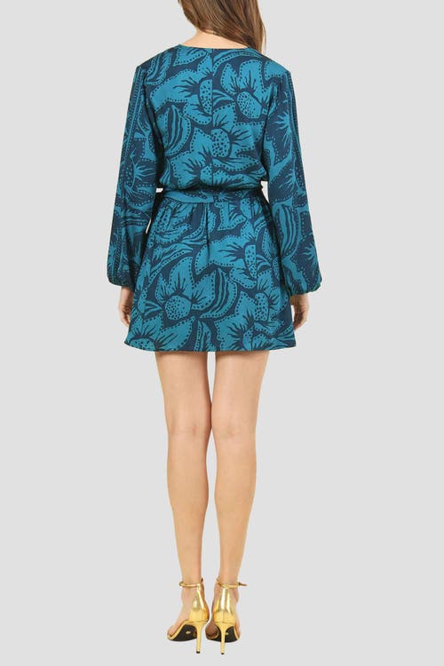 Omika Samira Wrap Dress Mini In Cierra Bayou