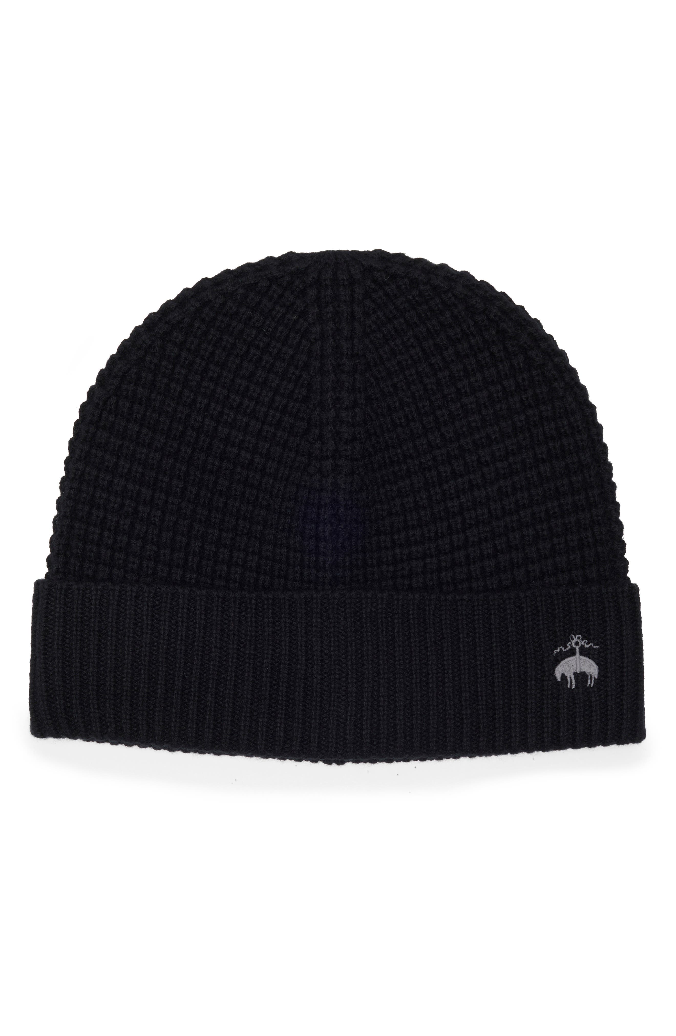 Brooks Brothers Wool & Cashmere Waffle Knit Beanie