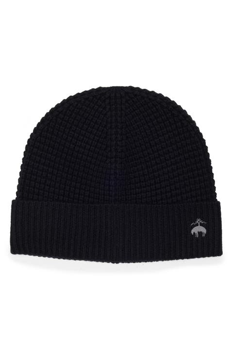 Wool & Cashmere Waffle Knit Beanie