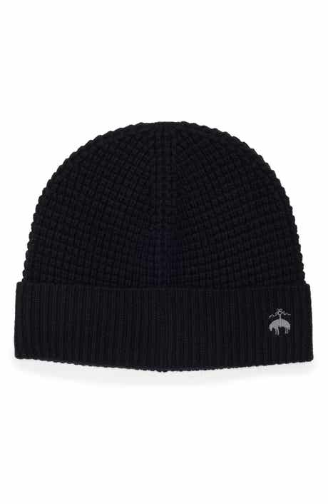 Brooks Brothers Wool & Cashmere Waffle Knit Beanie