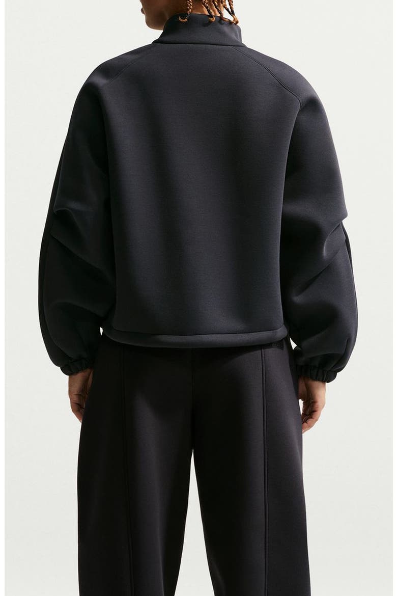 Pregame Fleece Oversized Track Jacket, Alternate, color, 010 BLACK/BLACK
