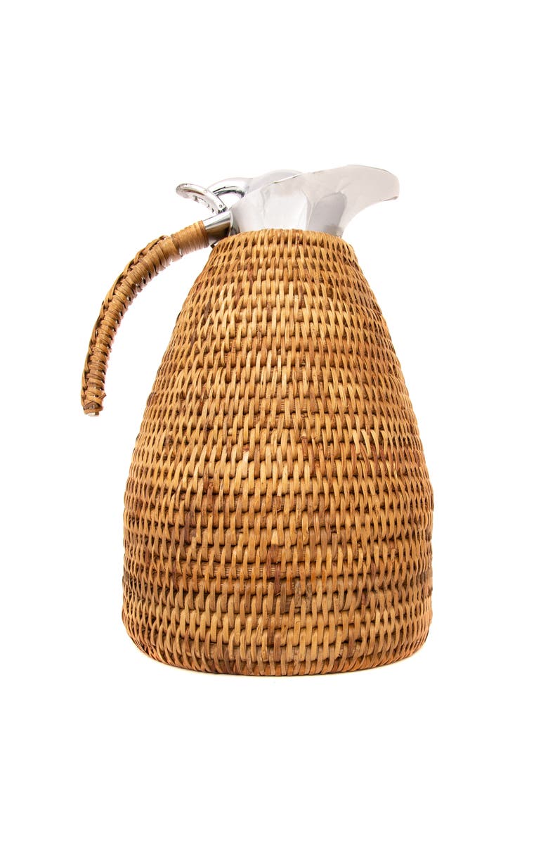 Artifacts Trading Company<sup>™</sup> Artifacts Rattan 1.5 Liter Stainless Steel Thermos, Main, color, Honey Brown