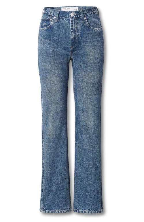 Rag & Bone Miramar Terry Shea Relaxed Straight Jeans In Blue