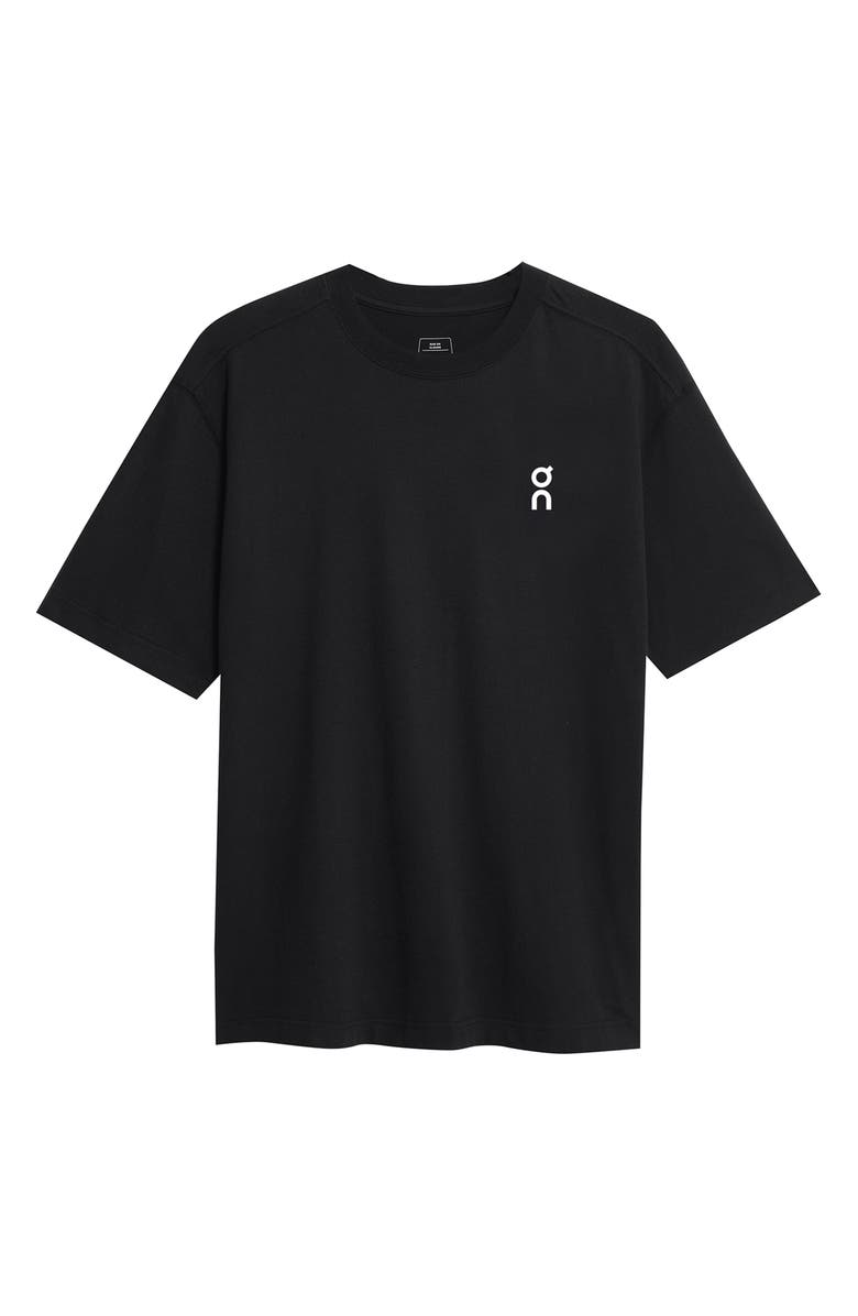 On Club T Oversize Organic Cotton T-Shirt, Alternate, color, Black