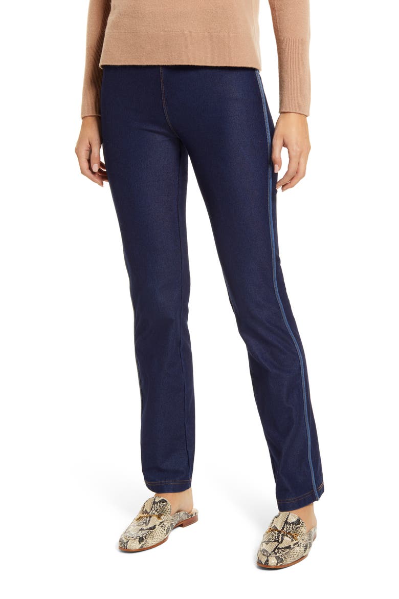 Lyssé Boyfriend Denim Leggings, Main, color, INDIGO