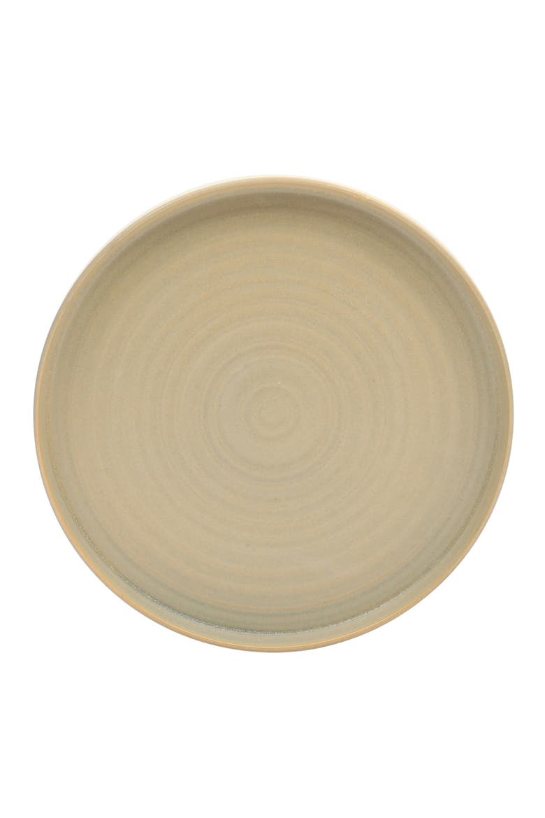 Echo Bay 12-Piece Reactive Glaze Porcelain Dinnerware Set, Alternate, color, Brown