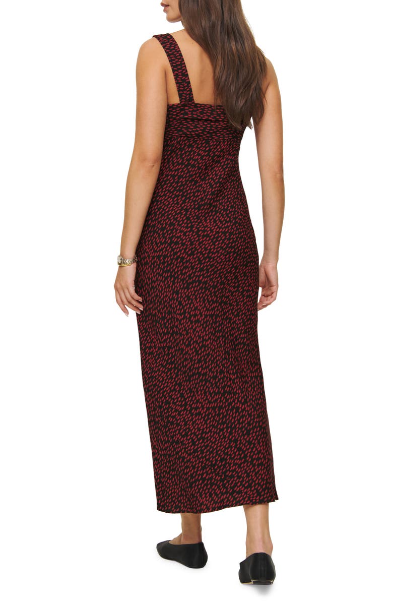 Reformation Tancy Button Front Midi Dress, Alternate, color,