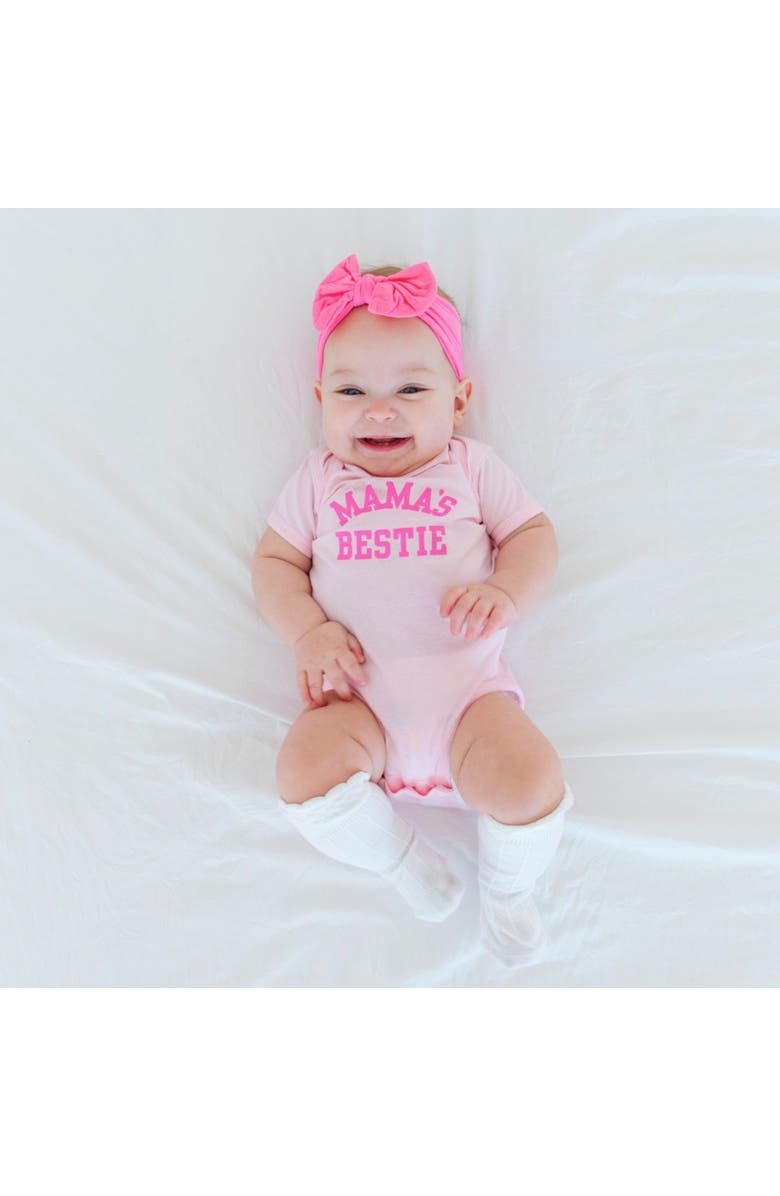 Sweet Wink Mama's Bestie Bubblegum Short Sleeve Bodysuit, Alternate, color, 