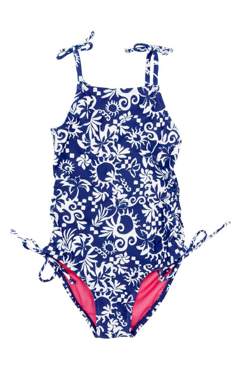 Feather 4 Arrow Kids' Seaside One-Piece Swimsuit, Main, color,
