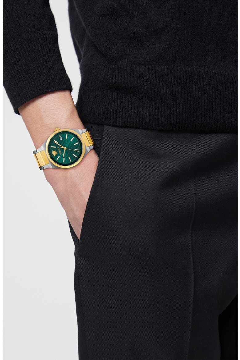 V-Auria Two-Tone Bracelet Watch, 39mm, Alternate, color, TWO TONE