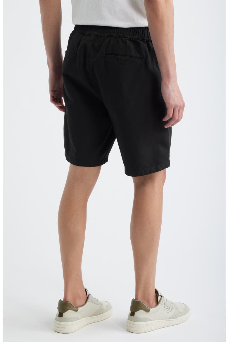 Folgate Cotton & Linen Twill Shorts, Alternate, color, SHADED BLACK