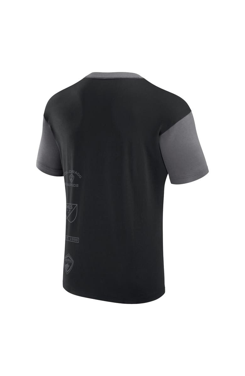 FANATICS Men's Fanatics Branded Black Colorado Rapids Recovery T-Shirt, Alternate, color, 