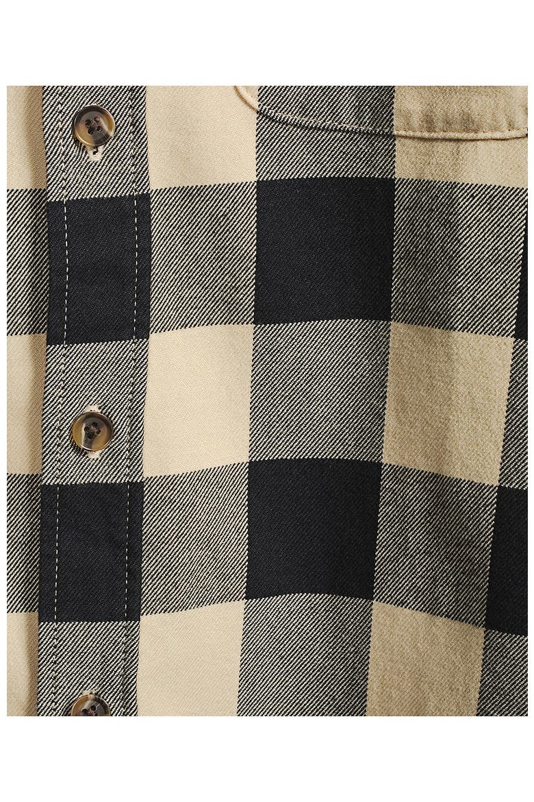 Flagship Flannel Shirt, Alternate, color, Black/Champagne Buffalo Check