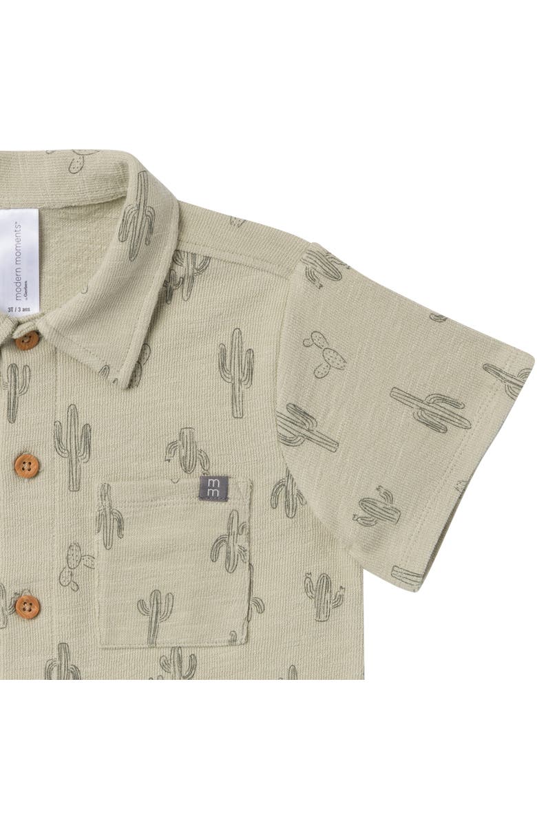 Modern Moments<sup>™</sup> by Gerber Resort Shirt and Shorts Set, Alternate, color, Green