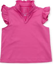 Lila and Hayes Ellie Girls' Sleeveless Ruffled Top by LH Sport