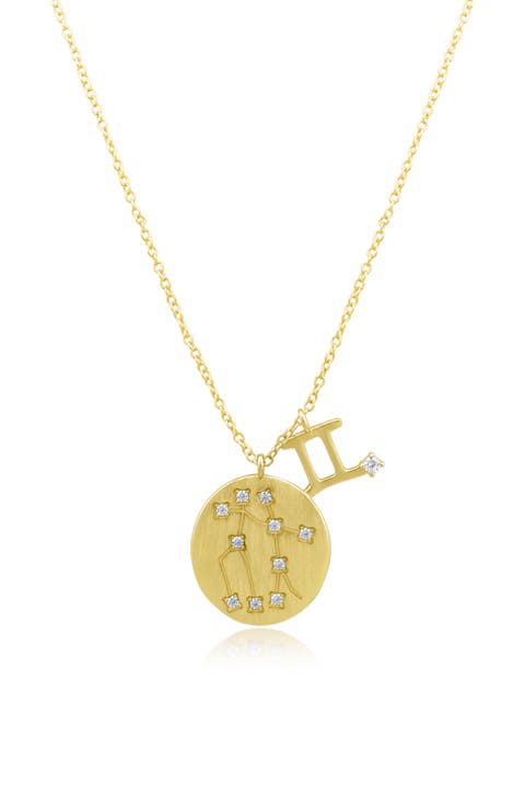 Round CZ Constellation Pendant Necklace