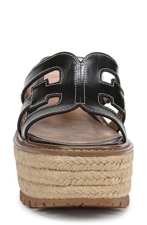 Sam Edelman Laine Platform Wedge Sandal In Black