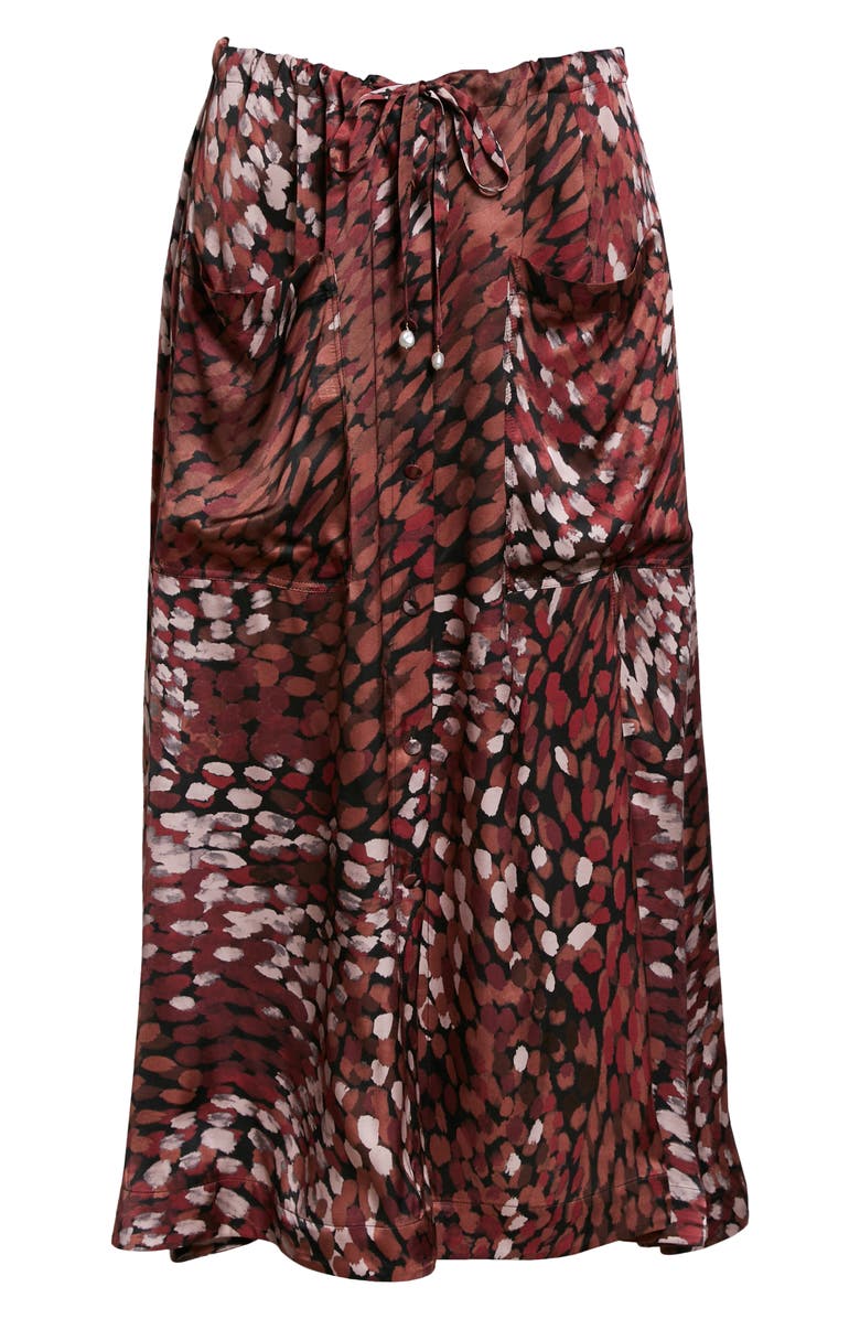 Altuzarra Tandy Dot Print Satin Skirt, Alternate, color, 