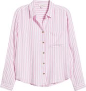 beachlunchlounge Candace Stripe Button-Up Shirt