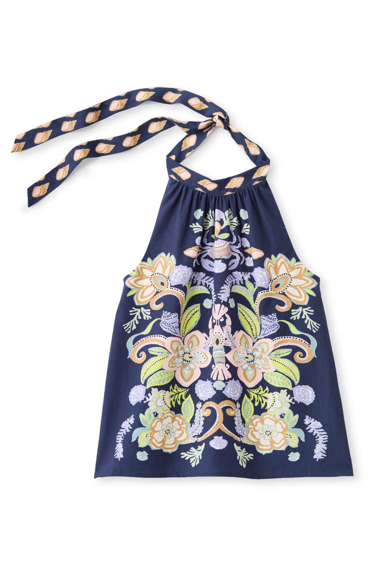 Legare Printed Halter Top, Main, color, Mariner's Bloom