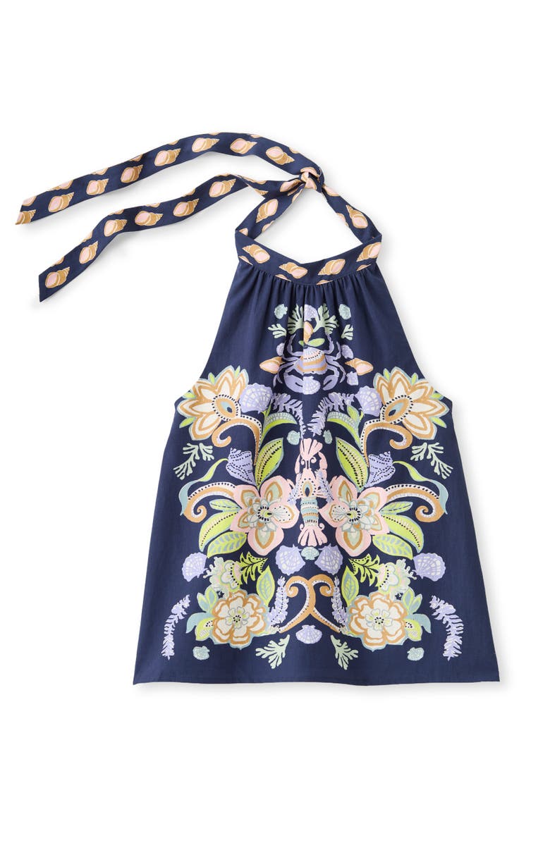 Cartolina Legare Printed Halter Top, Main, color, Mariner's Bloom