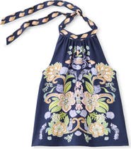 Cartolina Legare Printed Halter Top
