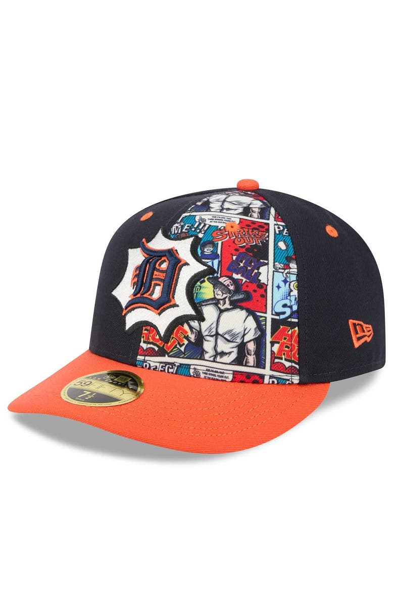 New Era Men's New Era Navy/Orange Detroit Tigers 2025 MLB Diamond Hero Edition Low Profile 59FIFTY Fitted Hat, Main, color, 