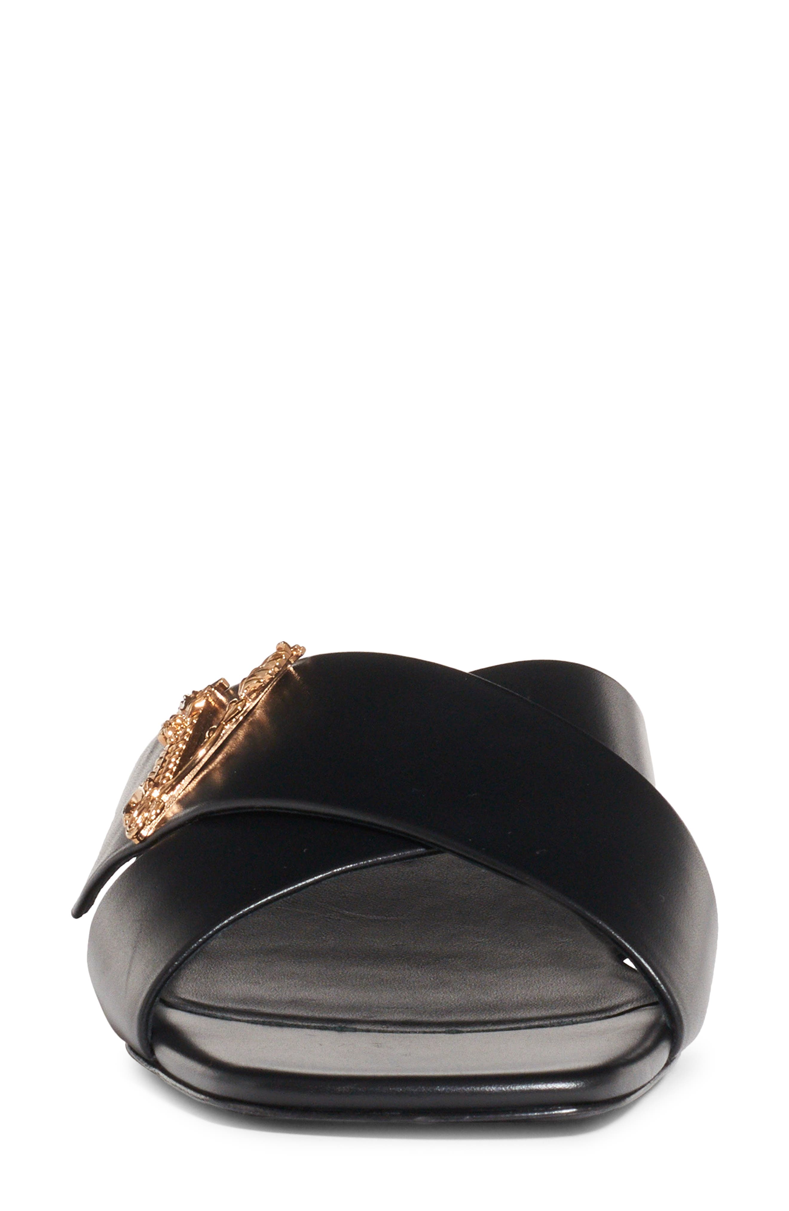 Versace Virtus Slide Sandal, Alternate, color, 