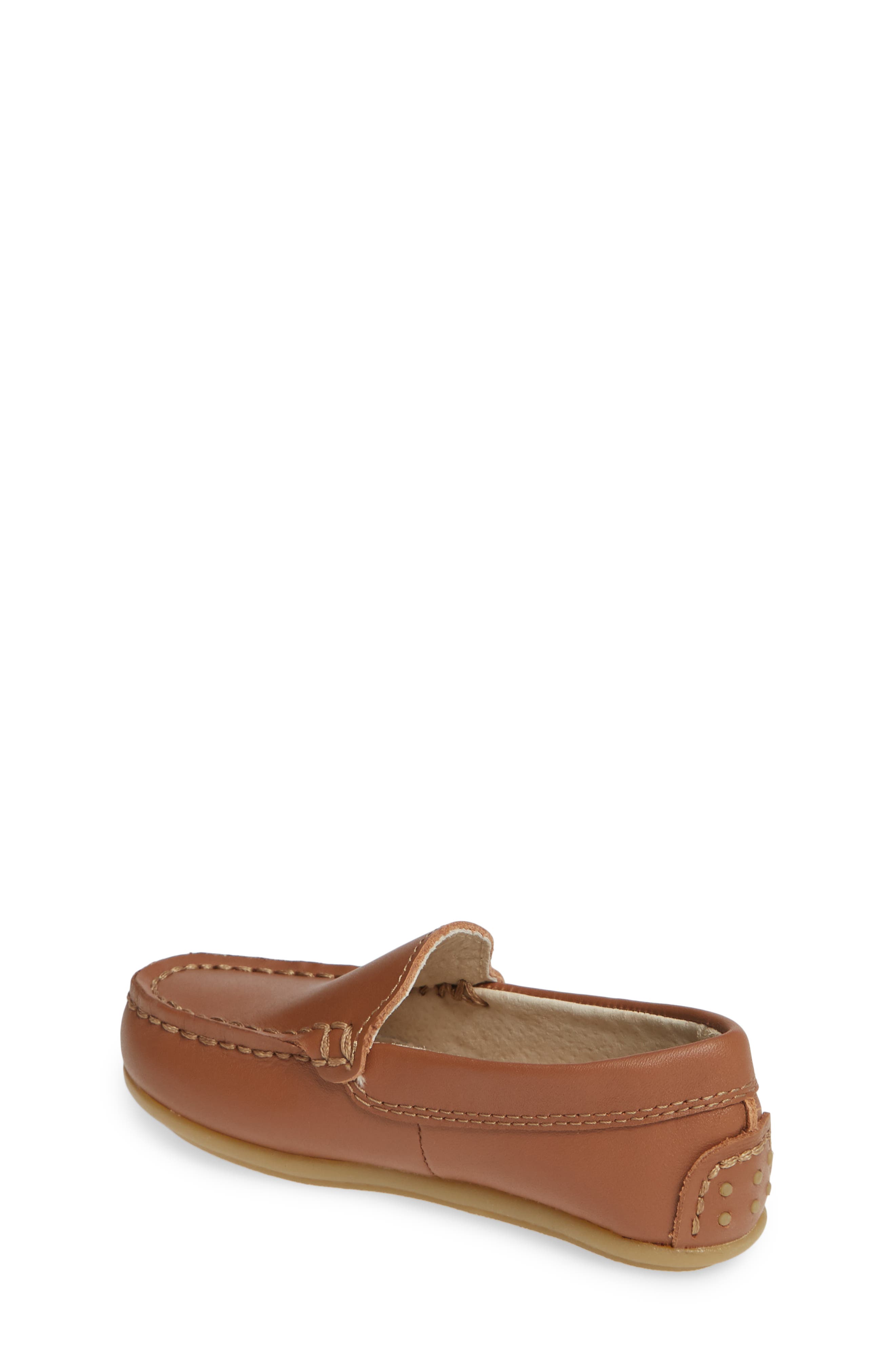 Footmates Brooklyn Moc Toe Loafer, Alternate, color, Chestnut
