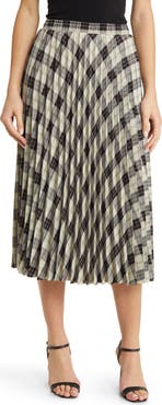 NIKKI LUND Robin Pleated Midi Skirt