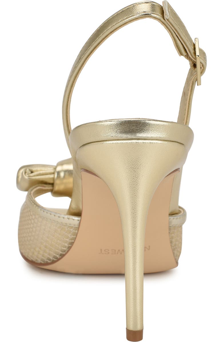 Nine West Gergia Slingback Sandal, Alternate, color, Gold
