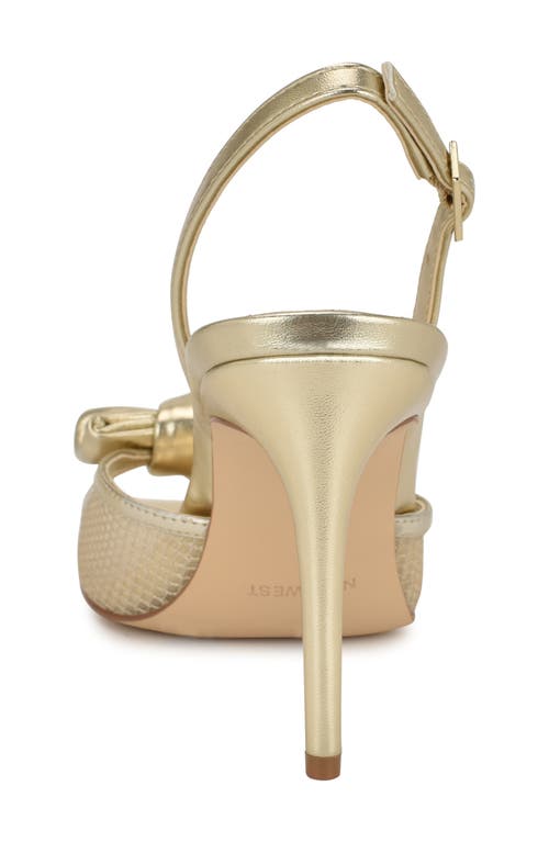 Nine West Gergia Slingback Sandal In Gold
