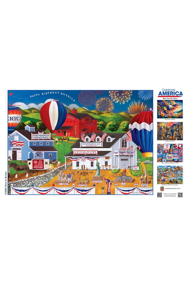 Stars & Stripes 1000 Piece Jigsaw Puzzle, Alternate, color, Multicolor