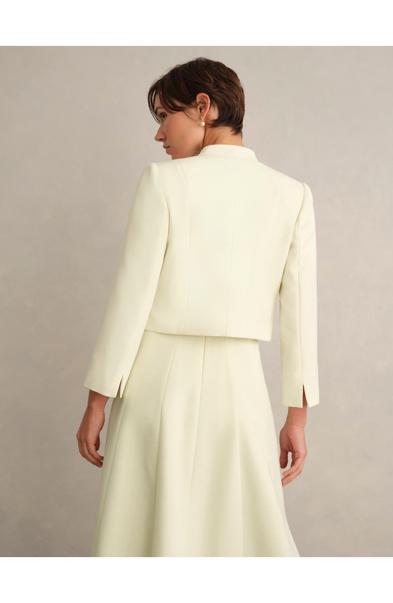 HOBBS LONDON Eliana Jacket, Alternate, color, Pale Yellow