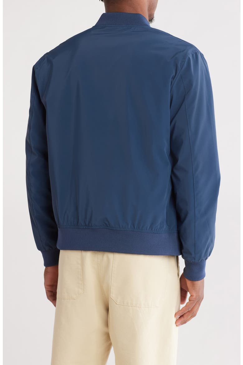 Satin Bomber Jacket, Alternate, color, BLUE