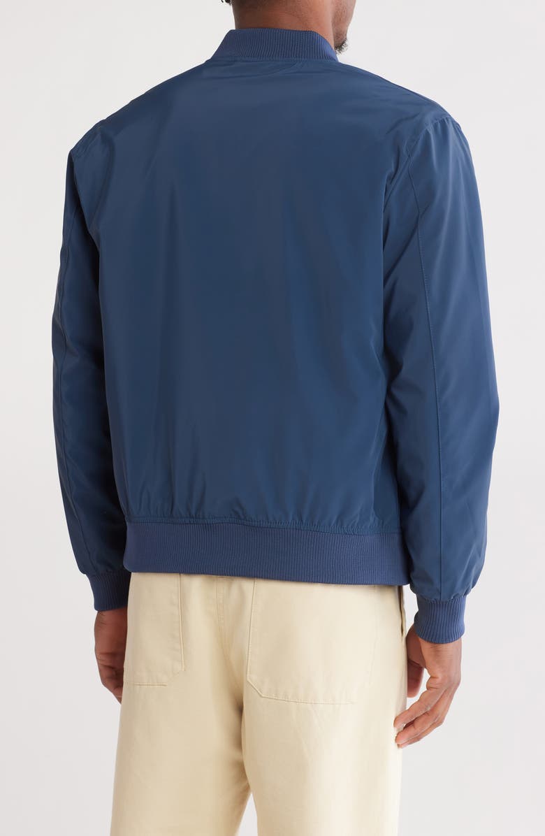 DENIM AND FLOWER Satin Bomber Jacket, Alternate, color, 