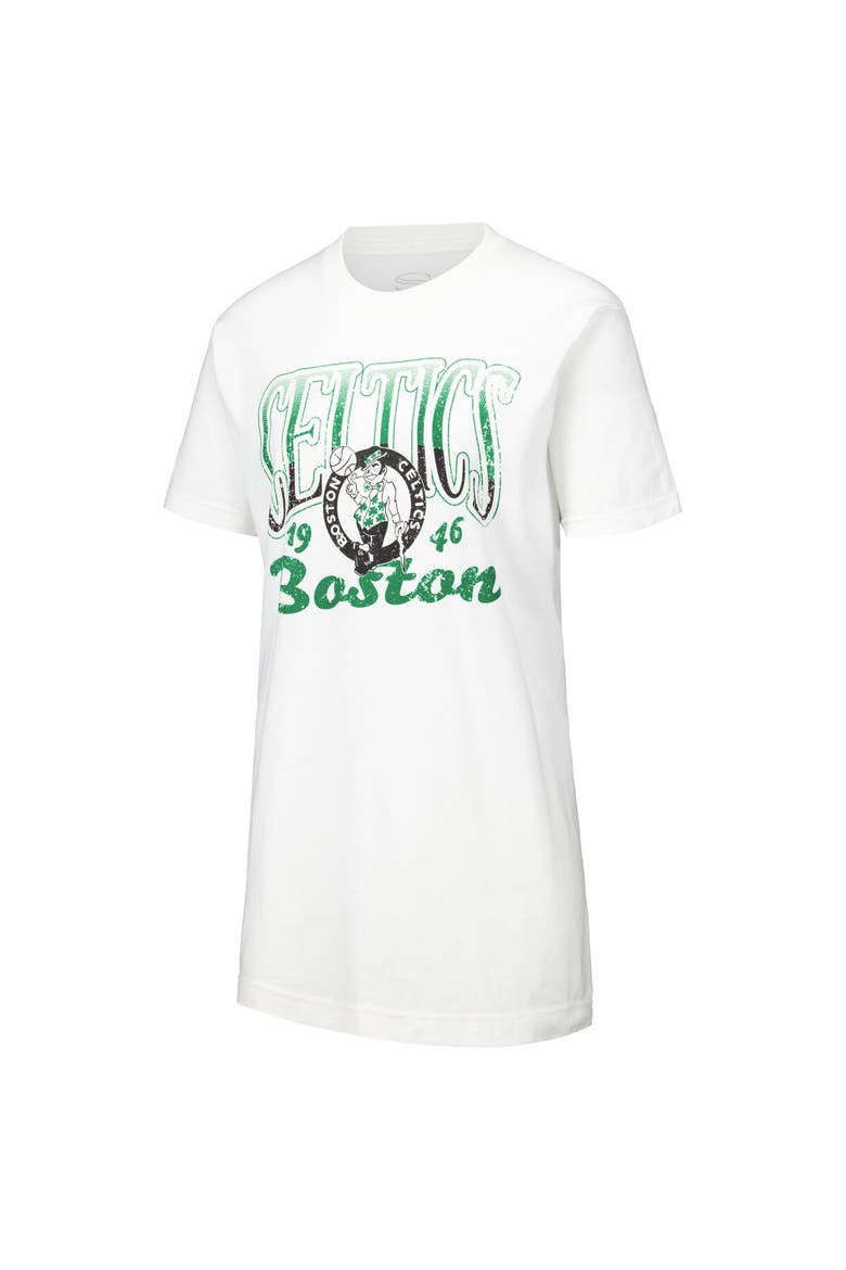Women's Stadium Essentials White Boston Celtics Sky High T-Shirt, Alternate, color, White