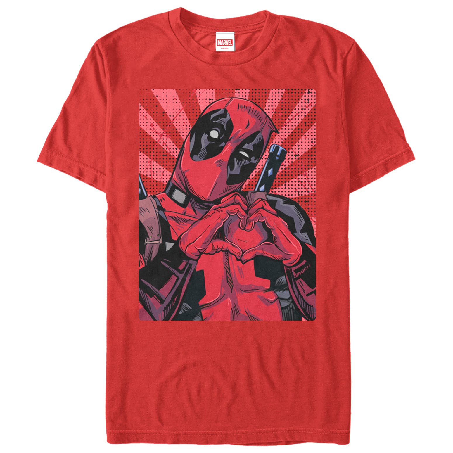 Marvel: Deadpool Men's Heart You Short Sleeve Graphic T-Shirt (Men ...