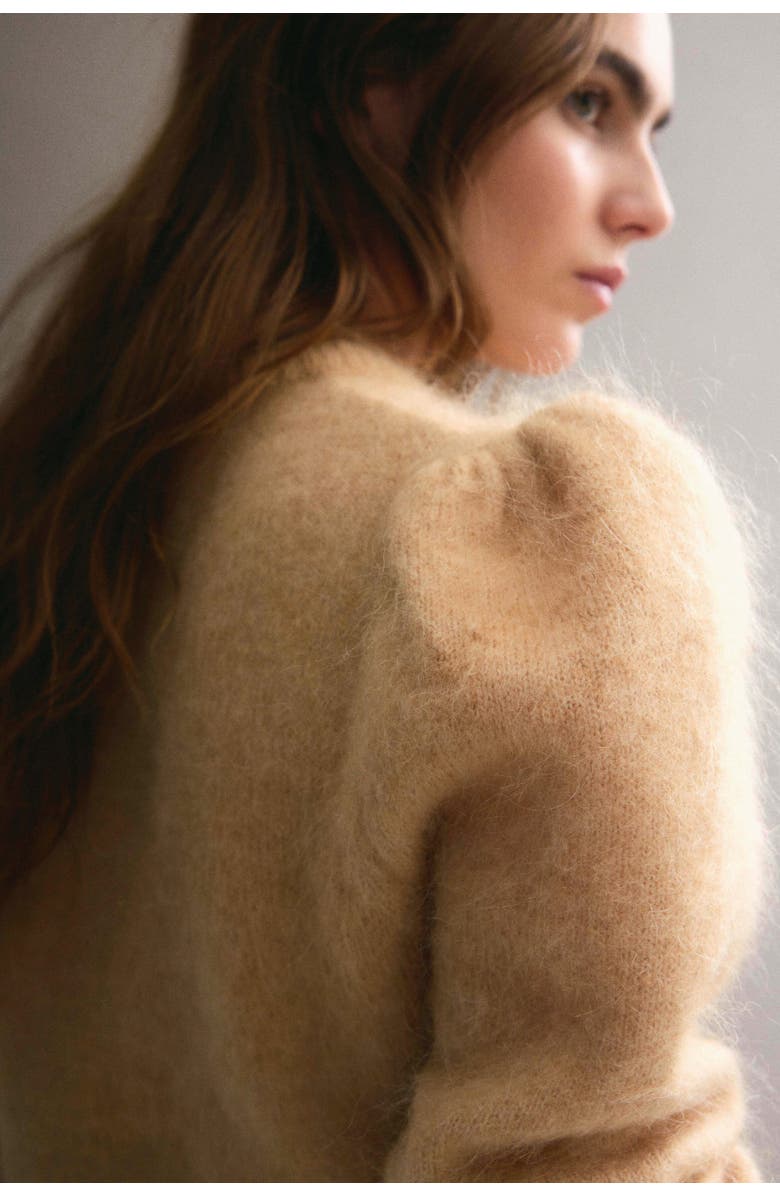 H&M Mohair-blend Jumper, Alternate, color, Beige