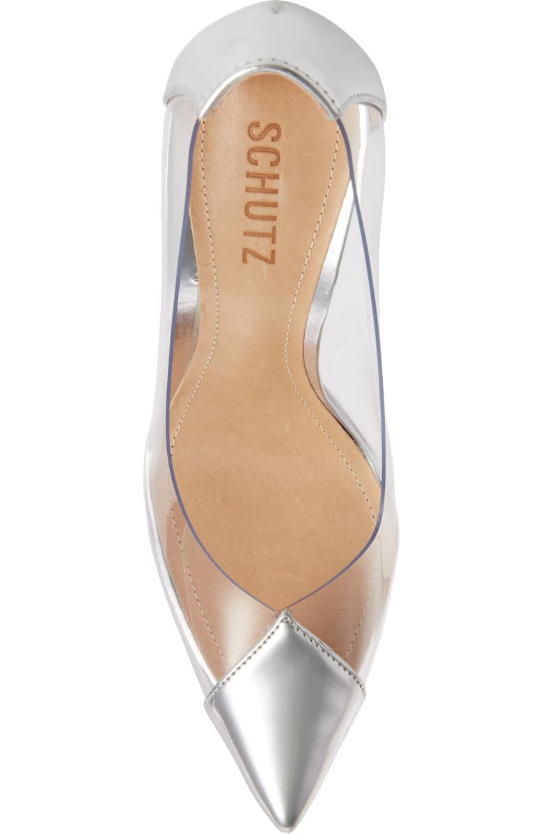 Schutz Cendi Transparent Pointed Toe Pump, Alternate, color,