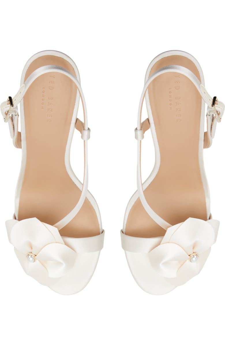 Ted Baker London Violet Floral Slingback Sandal, Alternate, color, White/Bone
