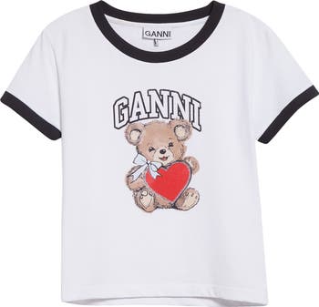 【関税&送料込】Ganni Teddy T-Shirt Ganni Teddy Bear Organic Cotton Graphic T-Shirt | Nordstrom